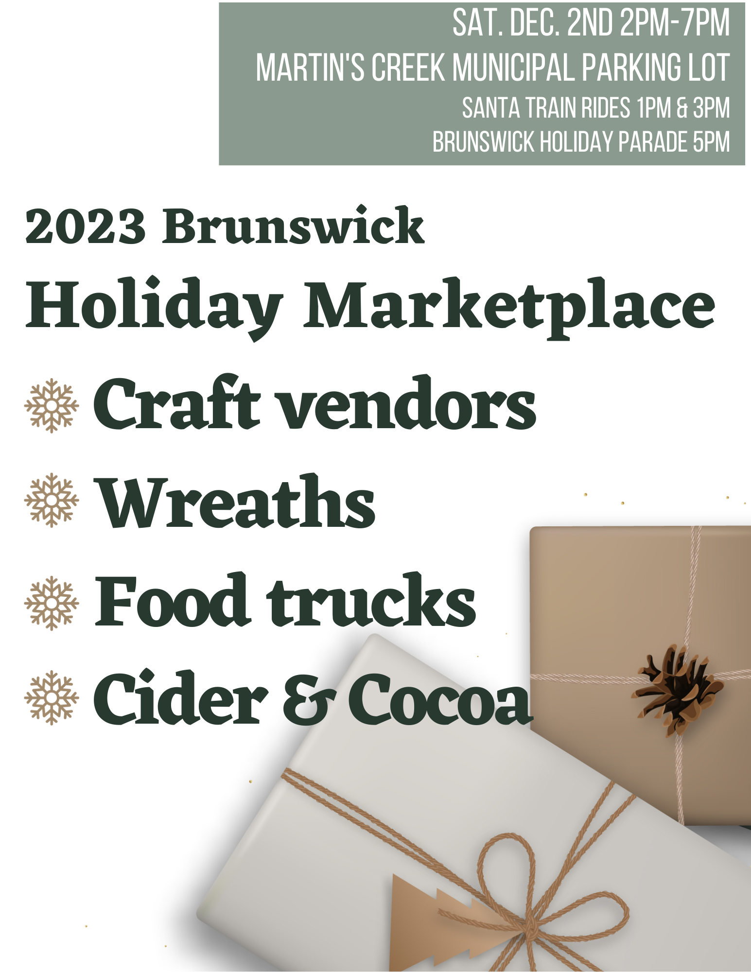 2023 Brunswick Holiday Marketplace Flyer-Light