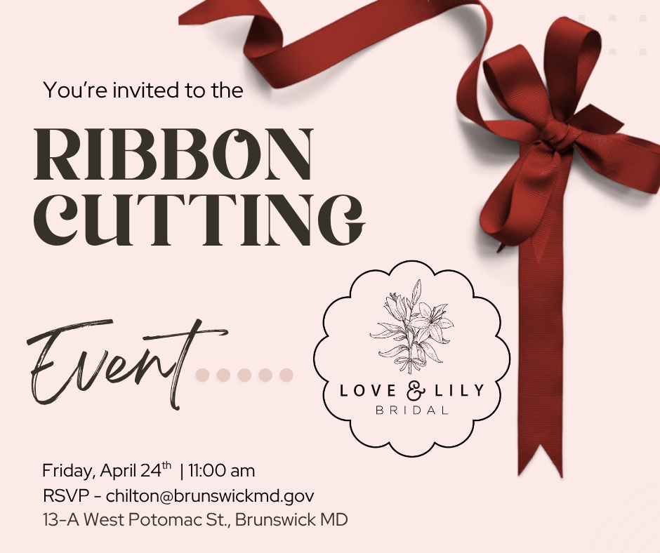 Love & Lily Bridal ribbon cutting celebration on April 24, at 11:00 AM.