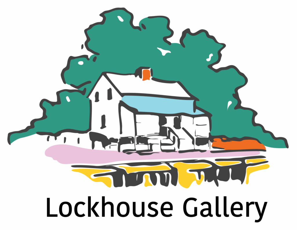 Lockhouse Gallery logo for an art gallery in Brunswick, Maryland.