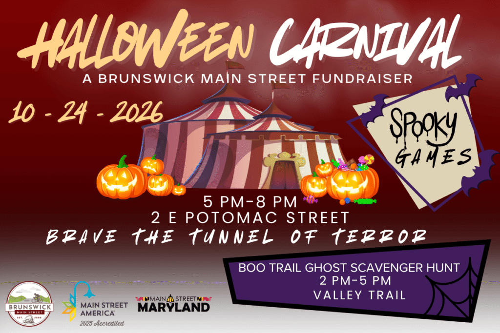 Event details for Brunswick's Halloween Party and Carnival.
