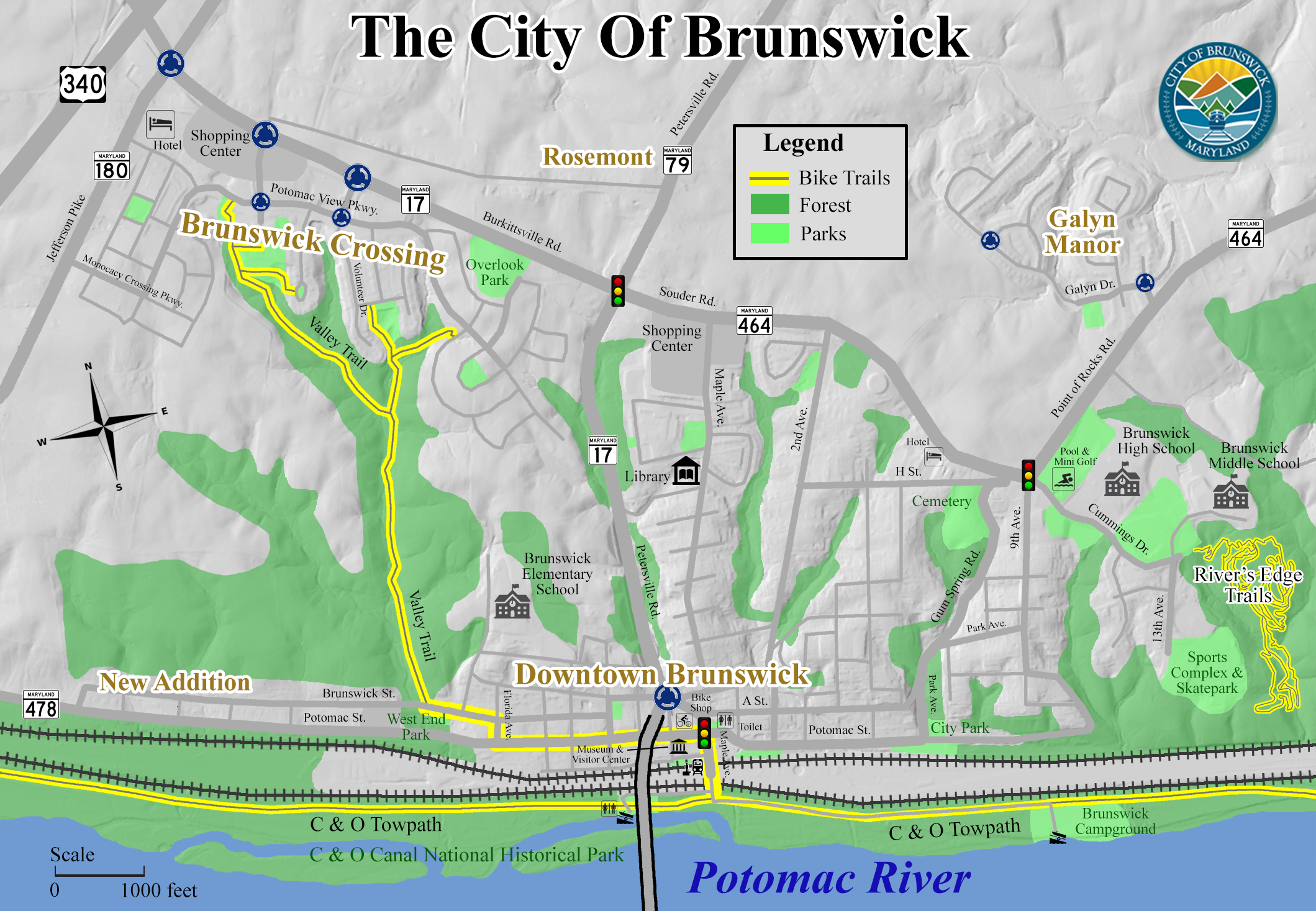 City of Brunswick Bike Map