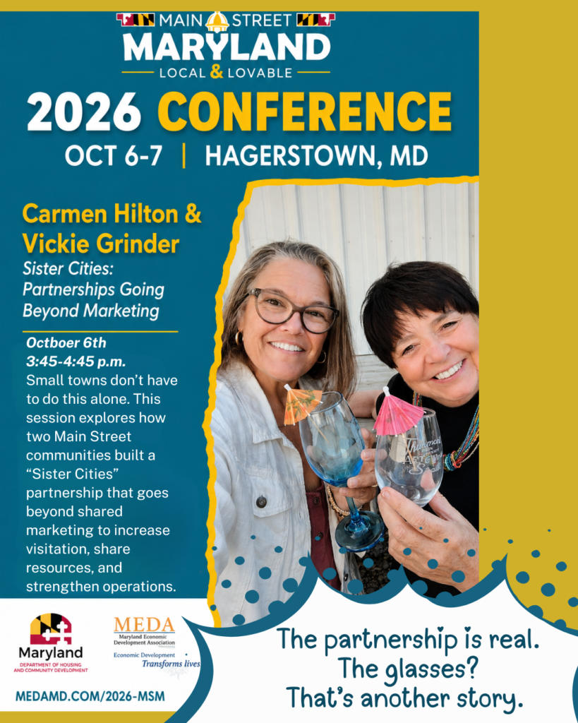 Brunswick Main Street to Present at 2026 Main Street Maryland. Conference
